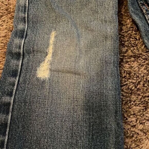 Levis’s 549 Relaxed Fit Boys Denim Jeans Distressed Size 2 - Picture 5 of 12